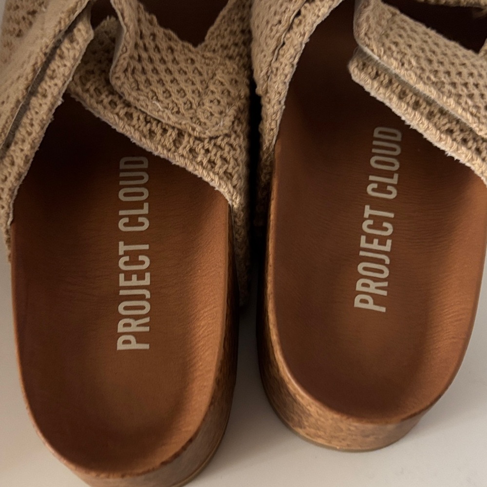 Project Cloud Leather and Crochet slides - Picture 3 of 4